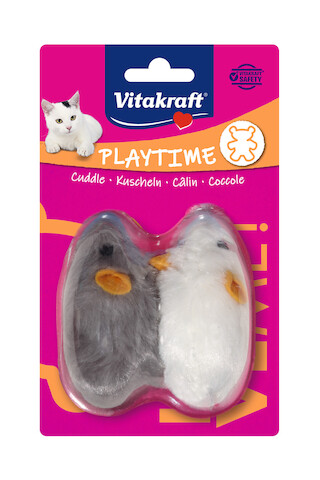 VITAKRAFT 2-PACK MICE LONGHAIR SQUEAKER