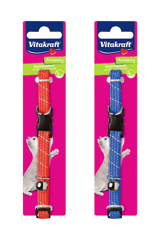 VITAKRAFT CAT COLLAR REFLECTIVE NYLON A PACK OF 2