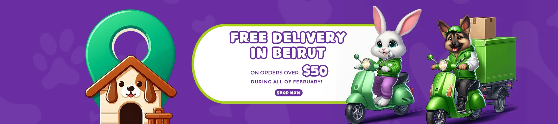 WAW PET FREE DELIVERY