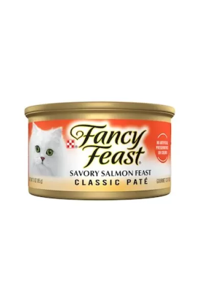 Purina Fancy Feast Classic Salmon Pate Feast Wet Cat Food Can - 85g 