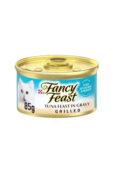 Purina Fancy Feast Grilled Tuna Feast in Gravy Gourmet Cat Food 85g can