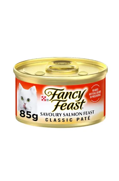 PURINA FANCY FEAST Classic Savory Salmon Wet Cat Food 85g can