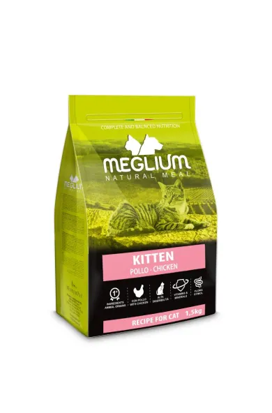 MEGLIUM CAT KITTEN CHICKEN 1.5KG	