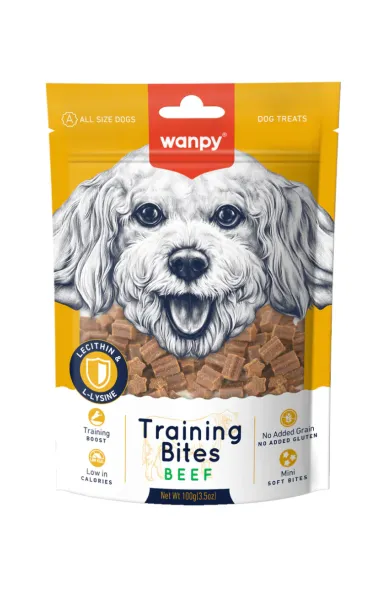 Wanpy Dog Training Bites Beef 100g*10