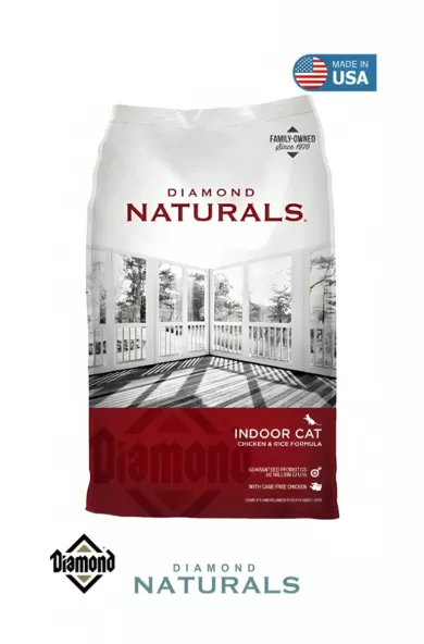 DIAMOND NATURALS CHICKEN & RICE INDOOR ADULT CAT - 1KG