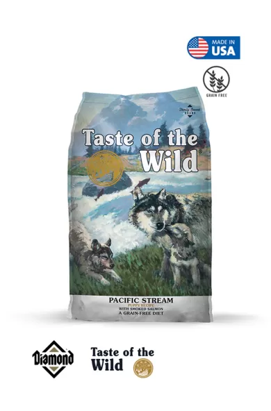 Taste Of The Wild Pacific Stream Puppy Recipe With Smoked Salmon Dog All Life Stages - 2kg