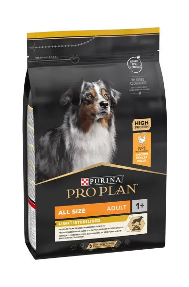 PURINA PRO PLAN ALL SIZE ADULT LIGHT STERILIZED DOG CHICKEN - 3KG