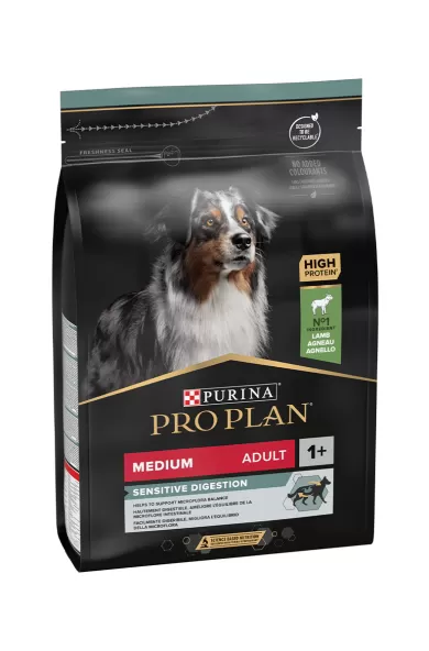 PURINA PROPLAN MEDIUM ADULT SENSITIVE DIGESTION DOG LAMB - 3KG