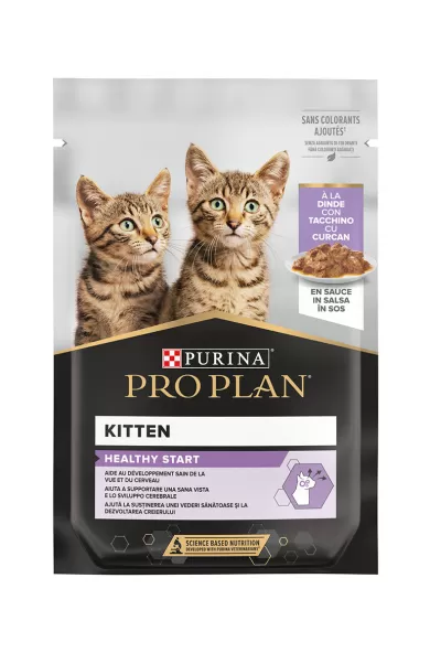 PURINA PRO PLAN HEALTHY START TURKEY KITTEN A BOX OF 26