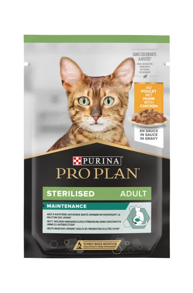 PURINA PRO PLAN STERILISED ADULT MAINTENANCE CHICKEN A BOX OF 26