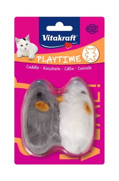 VITAKRAFT 2-PACK MICE LONGHAIR SQUEAKER