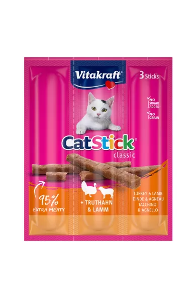 VITAKRAFT CAT  MINI STICKS TURKEY & LAMB