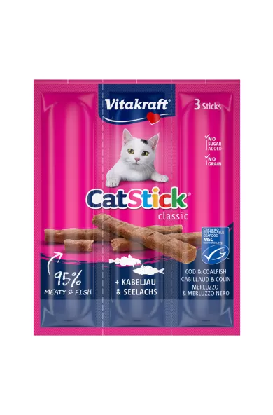 VITAKRAFT CAT STICKS MINI COD & TUNA 