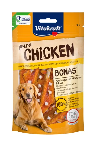 VITAKRAFT BONAS CHICKEN STICKS WITH CHEESE