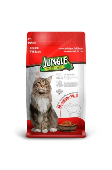 Jungle Adult Premium Cat Food Lamb 500g