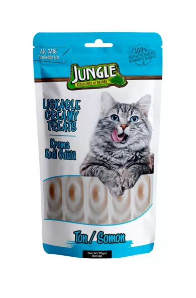 Jungle Lickable Creamy Treats With Tuna & Salmon