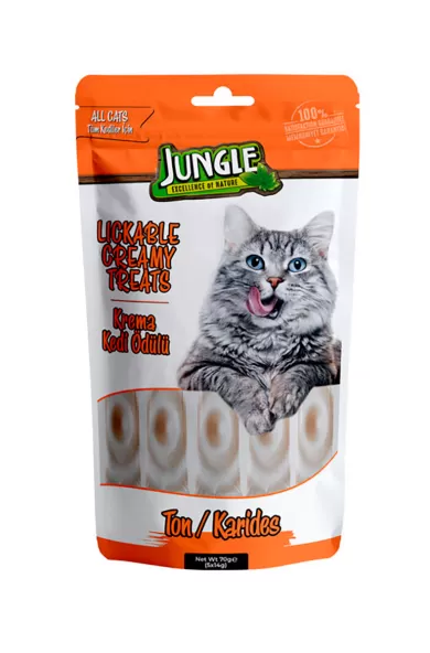 Jungle Lickable Creamy Treats With Tuna & Shrimps