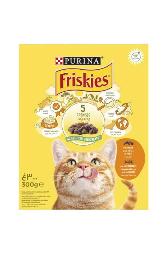 Purina Friskies Cat Dry Food Chicken & Vegetables - 300g