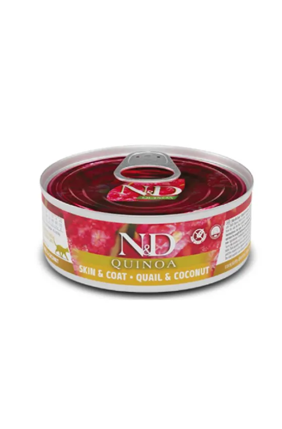 Farmina N&D Quinoa Skin & Coat Quail Cat Wet Food 80g