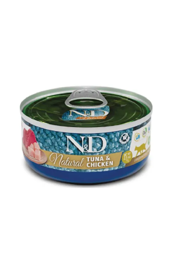 Farmina N&D Natural Tuna & Chicken Cat Wet Food 70g
