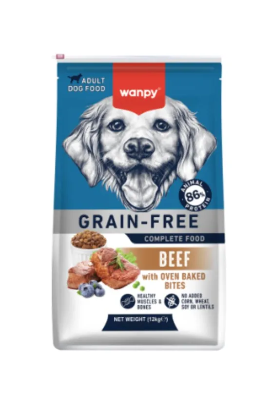 Wanpy Grain Free Dry Food For Adult Dog-Beef 12KG
