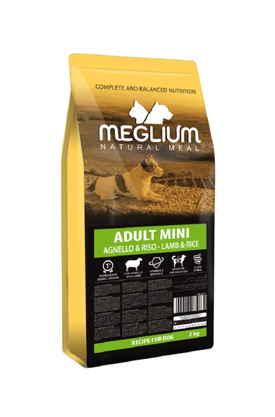 MEGLIUM DOG ADULT MINI LAMB-RICE 2KG