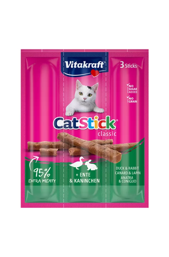 VITAKRAFT CAT MINI STICKS RABBIT & DUCK