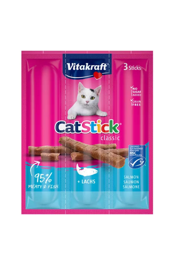VITAKRAFT CAT MINI STICKS SALMON & TROUT 