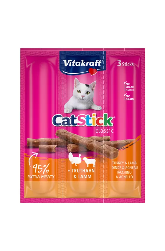 VITAKRAFT CAT  MINI STICKS TURKEY & LAMB