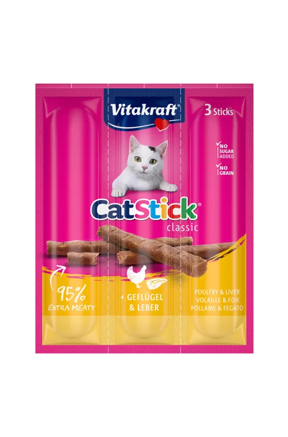VITAKRAFT CAT STICKS MINI POULTRY & LIVER 