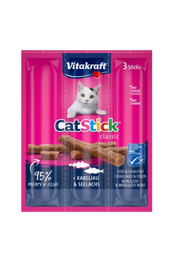 VITAKRAFT CAT STICKS MINI COD & TUNA 
