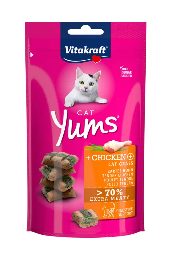 VITAKRAFT CAT YUMS CHICKEN & CAT GRASS