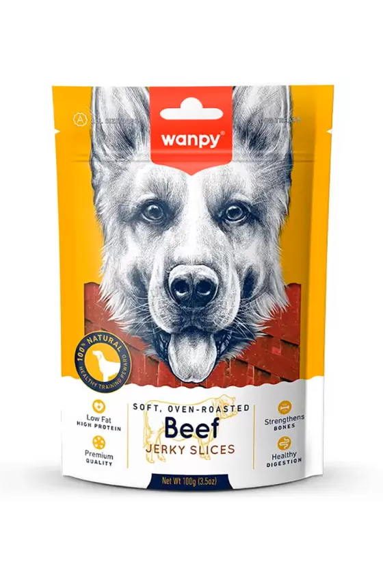 Wanpy Dog Soft Beef Jerky Slices
