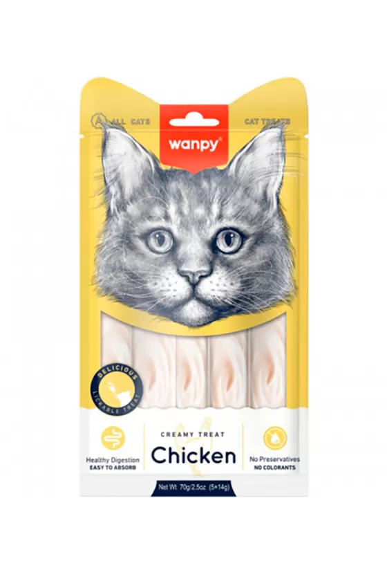 Wanpy Cat Creamy Chicken Treats A Pack Of 12