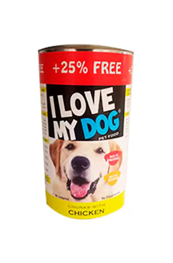 I Love My Dog Chunks With Chicken - 1.23KG