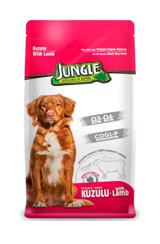 Jungle Premium Adult Dog Food Lamb 15kg