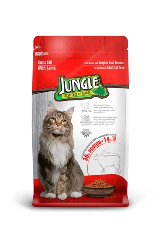 Jungle Adult Premium Cat Food Lamb 1.5kg