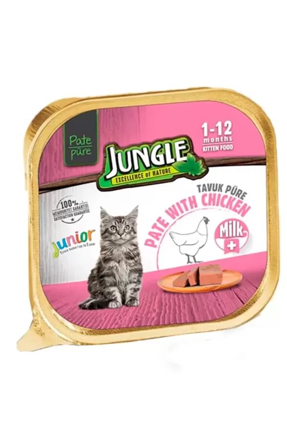 Jungle Pate Kitten Chicken & Milk in Gravy