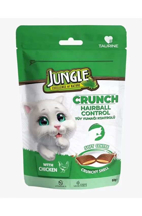 Jungle Cat Crunch With Chicken – Hair Ball Control